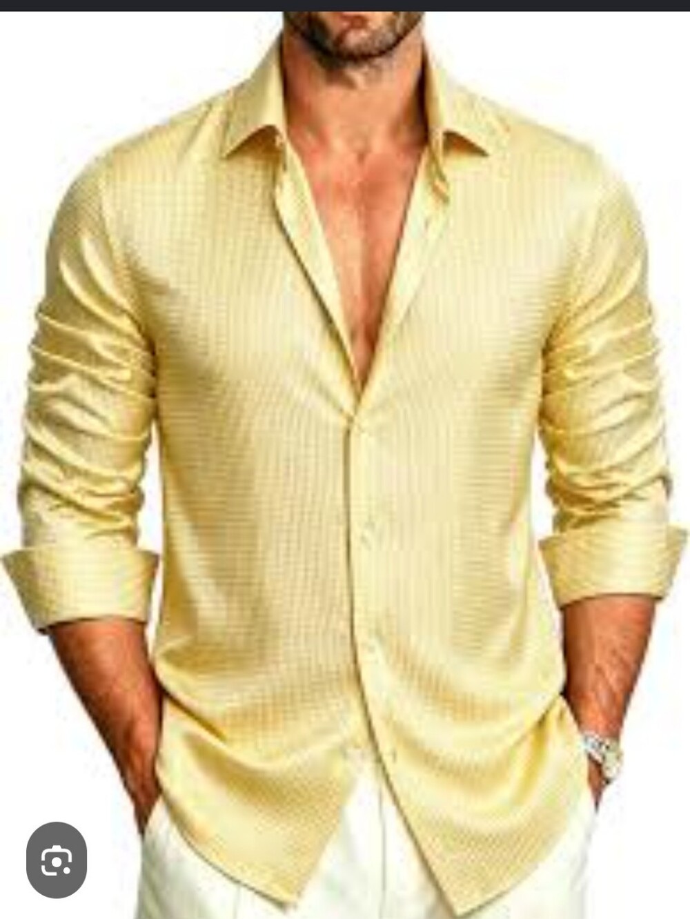 Champagne Button Down Shirt
